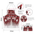 thumbnail image 7 of Red Christmas Apron-Garden Aprons for Women with Pockets-Cotton Linen Waterproof Kitchen Cooking Gardening Aprons Adjustable for Kitchen,Cooking,BBQ and Salon 32"x27", 7 of 7