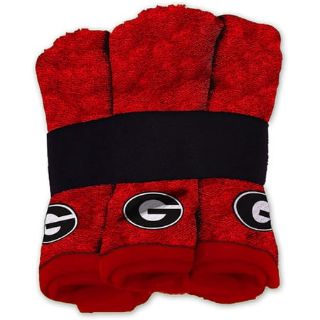 NCAA Georgia Bulldogs Wash Cloth Set, 6-Pack