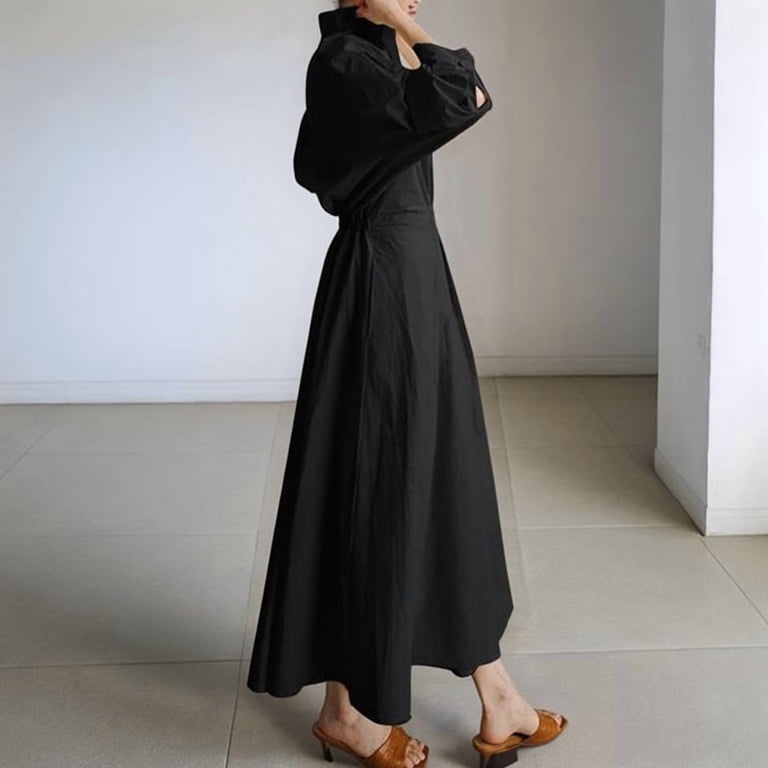 black maxi t shirt dress Maxi T-Shirt Dress - / Black- Size2XS