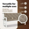 thumbnail image 4 of vidaXL Cushion for Swing Chair Taupe 59.1" Fabric, 4 of 8