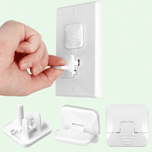 Outlet Covers with Hidden Handle (45 Pack) - Child Proof Plug Covers, Mom's Choice Gold Award Winner