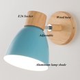 thumbnail image 5 of FSLiving USB Charging Dimmable Cordless Remote Control Battery LED Wall Lamp Fixture Low-Voltage 5V LED Modern Design Macaroon Blue Wall Sconce for Laundry Dorm Bedroom - 2 Pack, 5 of 6