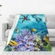 thumbnail image 1 of Balery Corals and Tropical Fish Manta de Felpa Suave y Acogedora – Cobija de Franela Aterciopelada para Cama, Lavable y Cálida para Sofá, Mascotas, Transpirable-60"x50", 1 of 7