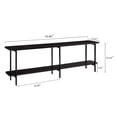 thumbnail image 3 of JERFIT Modern 70-inch TV Console Table with 2 Shelves, Black Sofa Table for Living Room, Entryway Hallway, 3 of 10