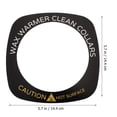 thumbnail image 4 of CIMAXIC Tapis de Chauffe-Cire pour Machine Noir Résistant aux Taches 50 Pcs, 5.67"X5.67"X0.04 Pouces, 4 of 4