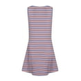 thumbnail image 6 of XADYUY Summer Dress for Girls 14-16 Casual A-Line Striped Sleeveless Midi Dress Cute Loose Swing Sundresses with Pockets for 4-14t Kids,Red 3-4 Years, 6 of 7