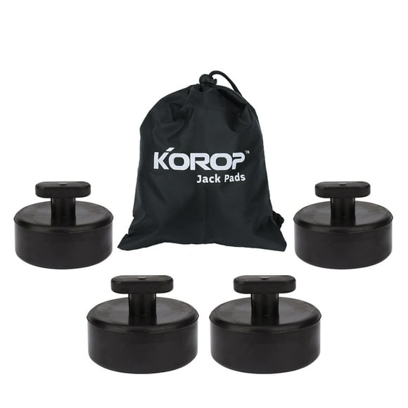 KOROP AUTO PARTS Coussin de Levage (4 Pcs) Compatible avec Chevy Corvette C5 C6 C7, Adaptateur de Levage en Caoutchouc avec Sac de Rangement