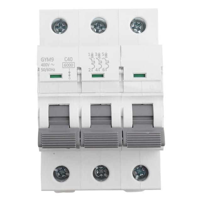GYM9-C65 Circuit Breaker 3P 230/400VAC 50/60Hz IP20 Electric Leaking Protector Current Circuit Breaker40A