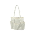 thumbnail image 2 of Summercome Large Mesh Beach Tote Bag, Pool Bags with 2 Inner Zipper Waterproof Pockets for Family Pool Bag for Swim Toys Towels Cruise Vacation Essentials, Beige, 2 of 6