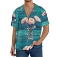 thumbnail image 3 of Fotbe Flowers in Glass Vase print Short Sleeve Button Down Shirts for Men Casual Summer Beach Wrinkle Free Shirt-4X-Large, 3 of 7