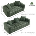 thumbnail image 7 of Wiilayok Cloud Sofa Couch,Chenille Deep Seat 3 Seater and 2 Seater Couch Sofa Set, No Assembly Required,Olive Green, 7 of 7