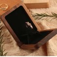 thumbnail image 4 of ziyahi Wood Jewelry Box Gift Holder Storage Ring Case Romantic Wedding Rings Bearer Jewellery Proposal Engagement Party Type 1 Type 3, 4 of 6