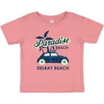 thumbnail image 3 of Inktastic Paradise Beach in Delray Beach with Palm Trees and Car Boys or Girls Baby T-Shirt, 3 of 5