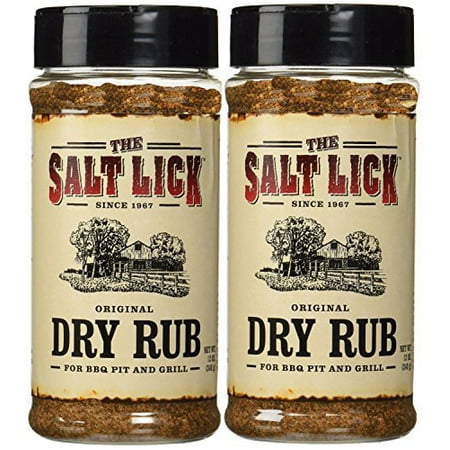 Salt Lick Original Dry Rub (2 Pack) 12 ounces (Best Dry Rub For Boston Butt)