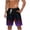 Purple, variant on Mens Swimming Trunks, Swim Shorts Men 3D Flame Printed Board Shorts Elastic Waist Swim Trunks with Pockets and Drawstring Holiday Beach Surfing Boardshorts Summer Casual Short Pants
