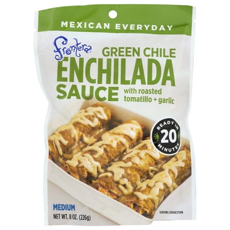 FRONTERA GREEN CHILE ENCHILADA SAUCE, MEDIUM, 8 OZ.