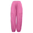 thumbnail image 6 of Zylarhe Women's Pants Women's High Waisted Wide Leg Casual Sweatpants Loose Fit Joggers with Pockets for Home Outdoor Running Spring Fall Comfort, 6 of 8