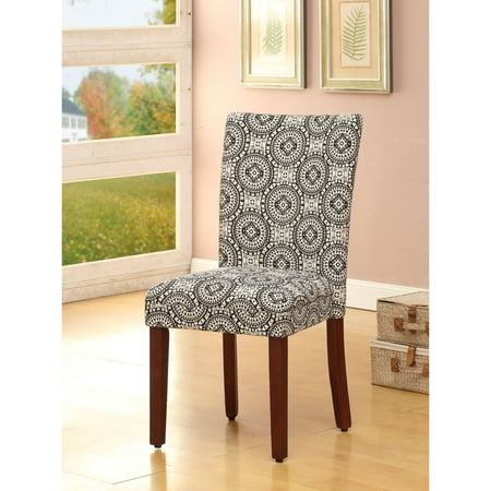 Parsons Black/ White Dining Chairs (Set of 2) - Walmart.com