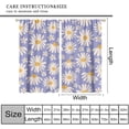 thumbnail image 2 of Daisy Flower Curtains, Cartoon Cute Daisy On Purple Background Print Rod Pocket Thermal Insulation Window Treatments for Baby Girls Bedroom Living Room, 84" W X 84" L, 2 of 8