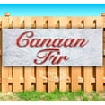 thumbnail image 1 of Canaan Fir Red & Chrome 13 oz Vinyl Banner With Metal Grommets, 1 of 4