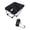 Black, variant on Ergonomic Outdoor Moons Chair With Antislip Feet Lightweigt Foldable Seat Travel Fishing Chair for Garden