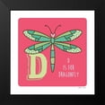 thumbnail image 2 of Marrott, Stephanie 20x20 Black Modern Framed Museum Art Print Titled - D is For Dragonfly, 2 of 5
