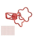 thumbnail image 2 of Pinces à Relier, Forme de Fleur 100 Pcs Mini Trombones en Métal pour Vêtements pour Documents Noir, Rouge, 2 of 8