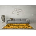 thumbnail image 3 of Ahgly Company Indoor Rectangle Abstract Yellow Modern Area Rugs, 8' x 10', 3 of 4