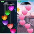 thumbnail image 6 of Wind Chimes Outdoor Solar Heart Wind Chimes Color Changing LED Mobile Wind Chime, 6 of 6