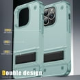 thumbnail image 4 of Designed for iPhone 14 Pro Max Case, with Hidden Kickstand Military Grade Drop Protection Dustproof Hybrid Hard PC Kickstand Phone Case Cover for Men Women for iPhone 14 Pro Max, Green, 4 of 7