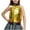 Gold, variant on Children's Top, Performance Girls' Hot Stamping Bright Face Letter Printed Off Shoulder Dance Top, Sleeveless Blouse for Kids Aged 4-14 Years.