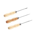 thumbnail image 1 of relayinert Premium 3x Sewing Awl Punching Wood Handle Needle for Candle Making Canvas Style A 1Set, 1 of 6