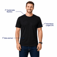 thumbnail image 2 of Cottmark Men’s Crew Neck Classic Soft T-Shirt, Black, Size 4XL, 1-Pack, 2 of 9