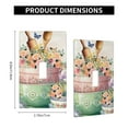 thumbnail image 4 of Floral Kitchen Bowls Stack Light Switch Cover Plates Single Toggle Wall Plate, Decorative 1-Gang Christmas Decor Lightswitch Cover, 4 of 7