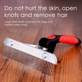 thumbnail image 4 of JUNWELL Pet Comb Extra-Large Rake Comb Grooming Brush Deshedding Tool Beauty Comb for Large Dogs Golden Retriever Husky German Shepherd, 4 of 6