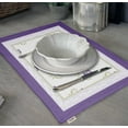 thumbnail image 3 of Vargottam Placemats- Placemat For Dining Table, Set Of 4- Printed & Reversible CottonNapkin-IndoorPlacematsFor Home & Kitchen Dining Table- Asian (Purple), 3 of 5