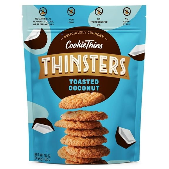 Thinsters Toasted Coconut Cookie Thins 19 Ounce