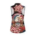 thumbnail image 2 of HUIACONG Workout Tank Tops with Patriotic Eagle Design, Athletic Tops for Golf and Outdoor Training, Half Zip Sleeveless Style, 2 of 7