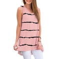 thumbnail image 2 of Anygrew Womens Summer Casual T-Shirt V-Neck Sleeveless Tunic Tops for Leggings Loose Blouse Shirt, 2 of 8