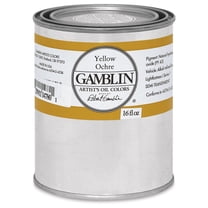 Gamblin Artist's Oil Color - Yellow Ochre, 16 oz Can