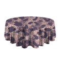 thumbnail image 5 of Purple and Pink Leopard Pattern Round Tablecloth 60"x60",Wrinkle Wipeable Table Cloth for Kitchen Dining Room Picnic Patio Party, 5 of 6