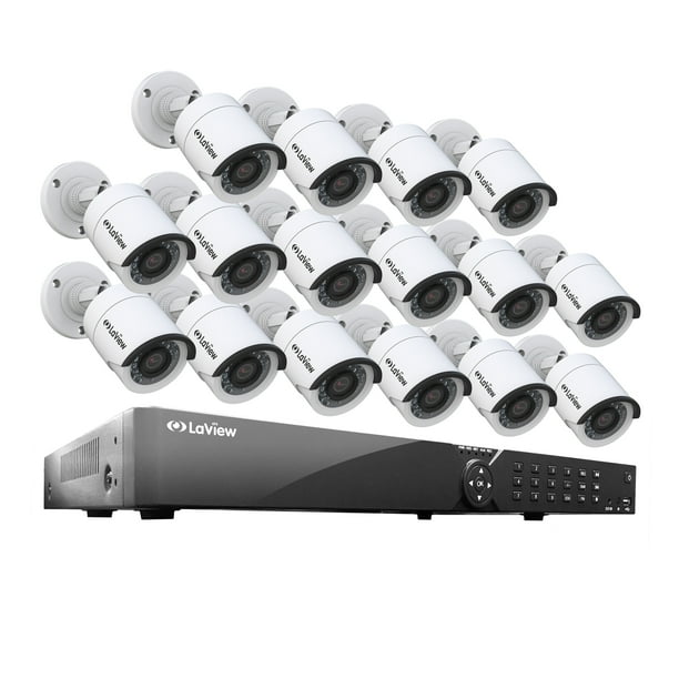 LaView 16 Channel DVR Security System W/16 HD 1080P Indoor/Outdoor