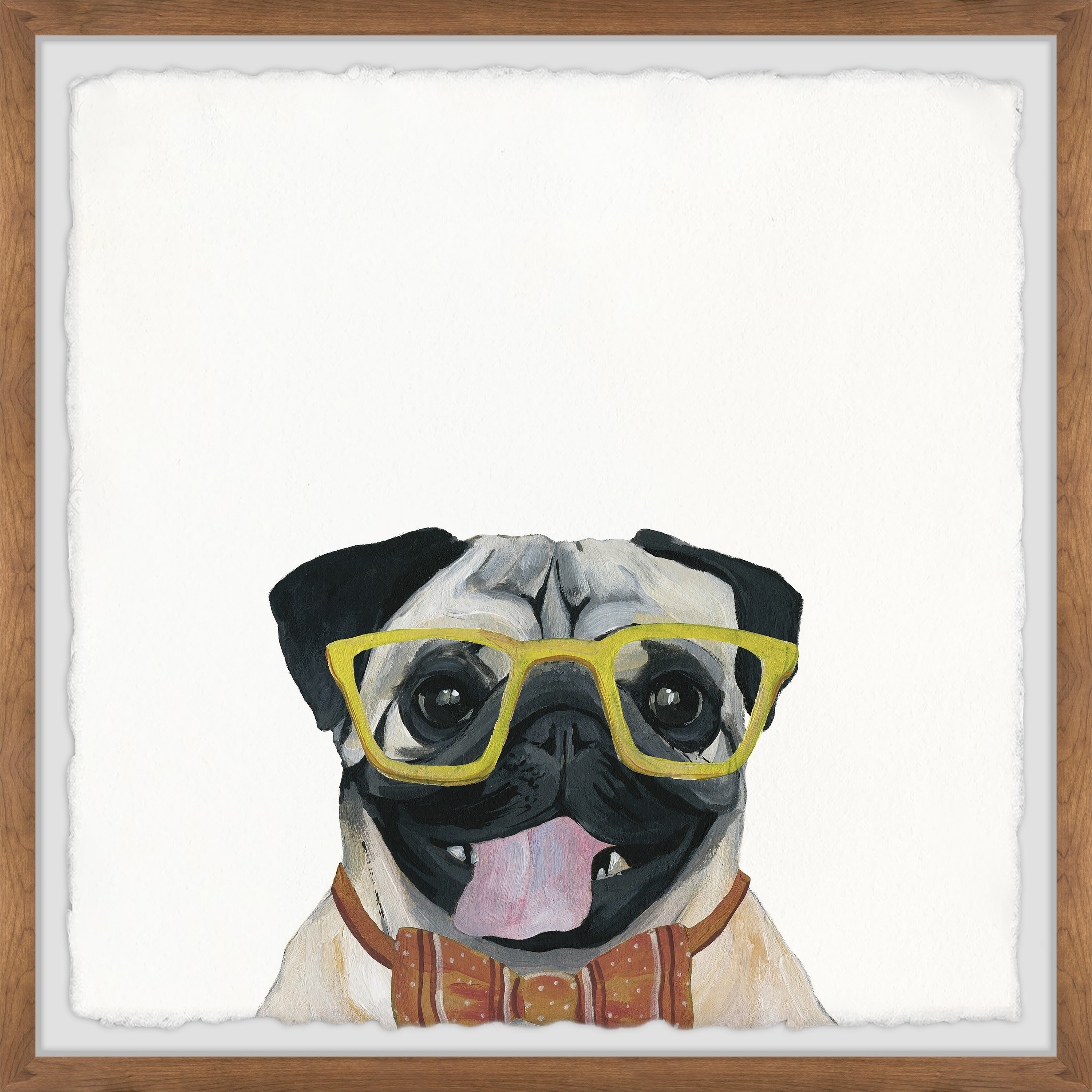 Marmont Hill "Stylish Pups" Framed Painting Print