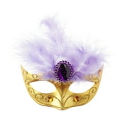 Way To Celebrate Mardi Gras Mask Clip, Gold