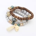 thumbnail image 2 of Fiudx Pulseras de Cuentas Multicapa para Mujer, Pulsera Multicolor Florida y Genial, 2 of 3