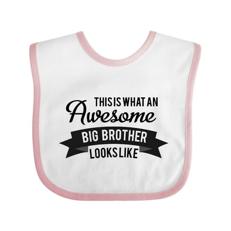 

Inktastic This is What an Awesome Big Brother Looks Like Gift Baby Boy Bib