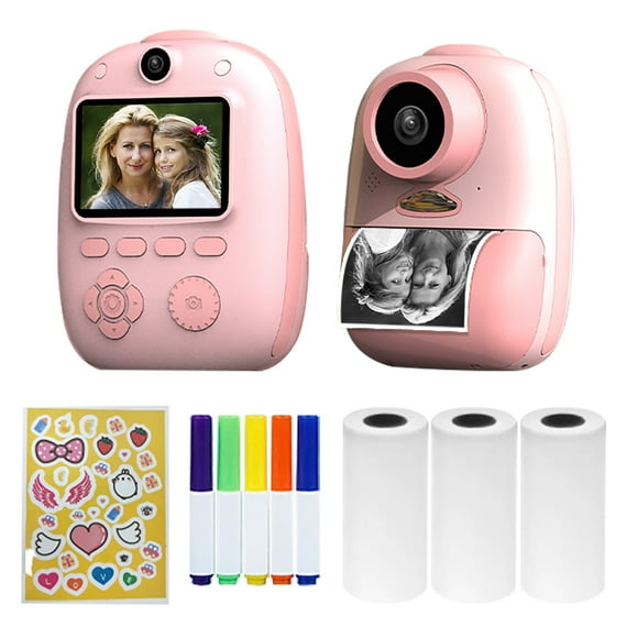 D10 Instant Camera Photo Printer 1080P HD Mini Digital Camera for Kids with LED Fill-in