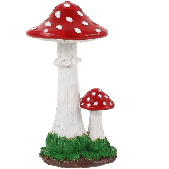 LOLIPPYY Mushroom Ornament Resin Garden Mushroom Statue Yard Mushroom Ornament Resin Garden Sculpture