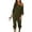 Army Green, variant on Women's 2 Piece Ribbed Tracksuit Outfits Off Shoulder Long Sleeve Pullover Lounge Pants with Pockets