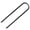 30cm black U shape, variant on 3Pcs L/Ushape Trampolines Rebars Stakes Galvanized Steel Ground Anchors Landscape Garden Stakes Tent Nails Securing Peg